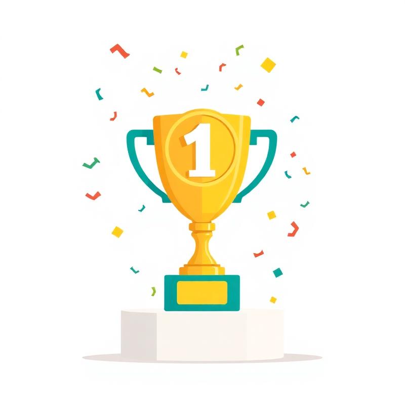 Trophy illustration representing winning Product of the Day